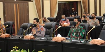 Kapolri – Panglima TNI – Kementerian Rapat Bahas Operasi Ketupat 2021