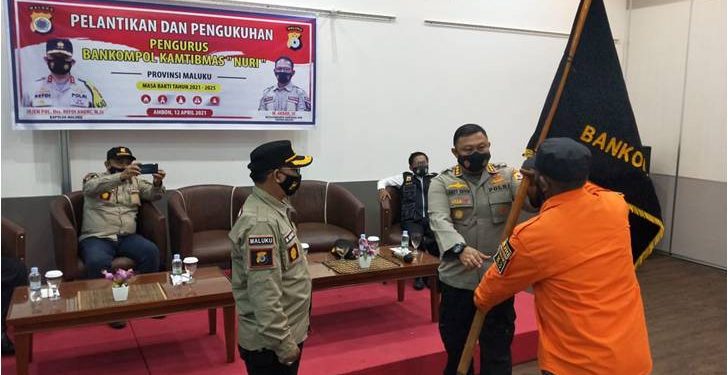 Kapolda Maluku Lantik Pengurus Bankompol Nuri Provinsi Maluku