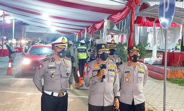 1.800 Pemudik Ikuti Swab Antigen di KM 34 Tol Cikarang
