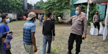 68 Orang Warga Cengkareng Antusias ikuti Rapid tes Swab Antigen.