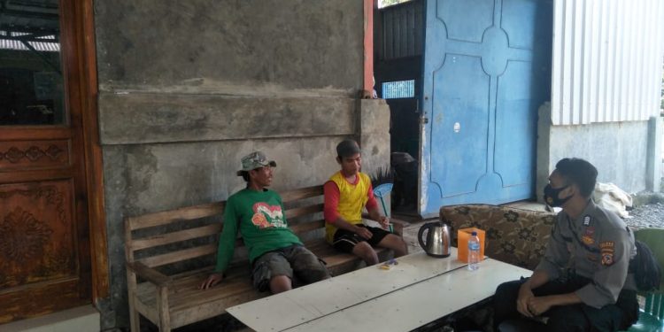 Ba Posko PPKM Desa Lanjan Polsek Lohbener lakukan giat testing terjun langsung ke lapangan terkait Covid-19