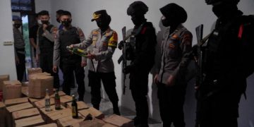 Jelang malam takbiran, Polres Banjar sita 804 miras dari kawasan stasiun & pasar