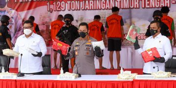 Polri Ungkap Peredaran Sabu 1,1 Ton Jaringan Timur Tengah