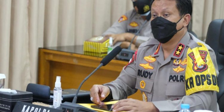 Tekan Penyebaran Covid-19, Polda Banten Implementasi PPKM Level 4