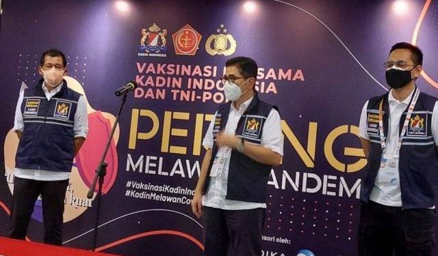 Kadin Indonesia Gandeng TNI-Polri Gelar Program 15.000 Vaksinasi Gratis