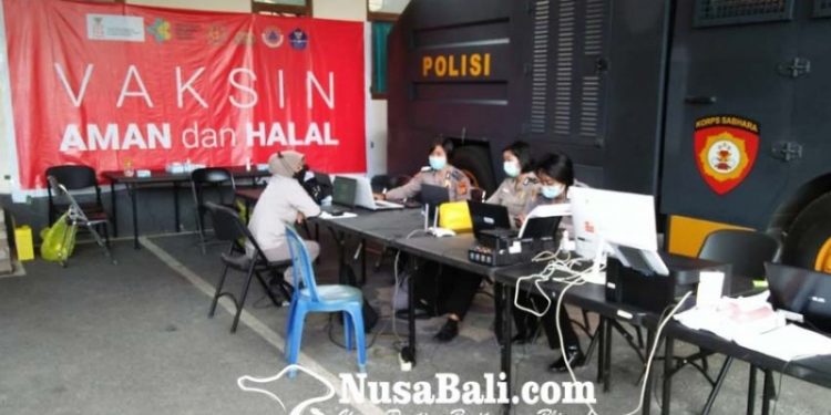 Gerai Vaksin Presisi Polres Gianyar Sudah Layani Lebih 6.000 Warga