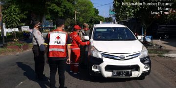 Penyekatan Pos Check Point PPKM Darurat Karangkates