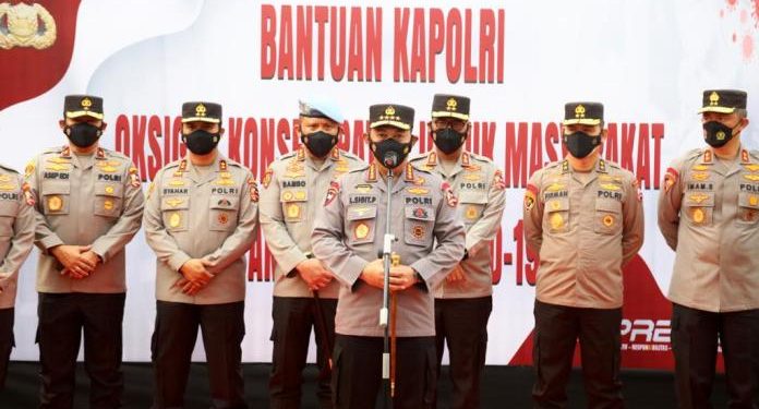 Kapolri Lepas Bantuan 1.000 Oksigen Konsentrator Buat Pasien Covid Dan RS