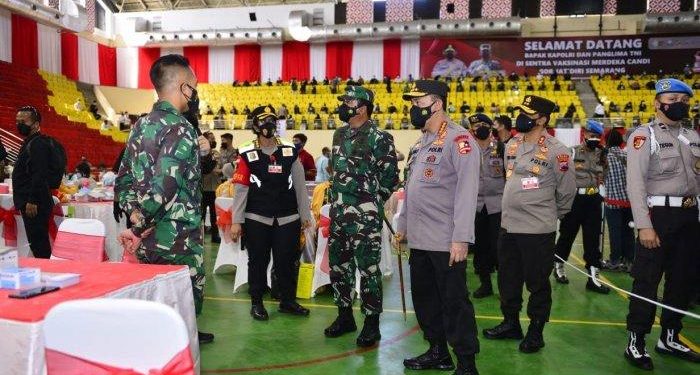 Vaksinasi Merdeka Candi Karanganyar, Dandim: Tak Ada Istilah Vaksin TNI, Polri atau Pemkab