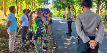 Dukung PPKM level 3 Team Gabungan Polsek Bungaya Laksanakan Operasi Yustisi