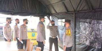 Kapolda Jambi Pantau Pos Penyekatan PPKM Level IV di Kota Jambi
