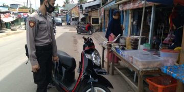 Polres Bontang Perketat Pengawasan Prokes di Pasar Tradisional