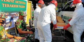 TNI-Polri Latih Kemampuan Penanganan Pasien Covid-19