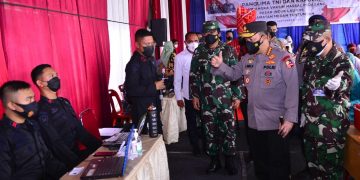 Tinjau Vaksinasi Serentak 31 Titik di Sumut, Kapolri Pastikan Target Presiden Jokowi Tercapai