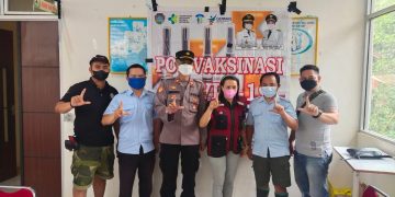 Kapolsek Air Besar Monitoring Kegiatan Vaksin Astrazeneca