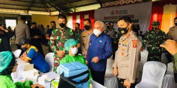 Menargetkan 1000 orang, Gerai Vaksinasi Merdeka Digelar di Ponpes Syaichona Cholil Balikpapan