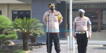 Pimpin Apel, Kapolres Mojokerto Tekankan Kamtibmas Saat Pandemi