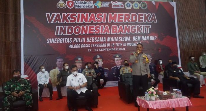 Polda Kalsel Gelar Vaksinasi Merdeka di Banjarmasin