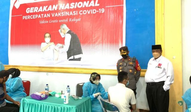 Sinergi dengan TNI dan Polri, Projo Gelar Vaksinasi Massal untuk Masyarakat Umum di Kabupaten Tegal