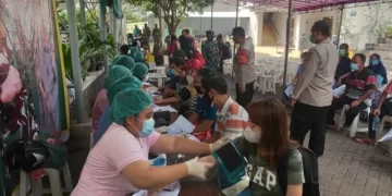 Sinergi TNI & Polri di Panongan Pada Serbuan Vaksinasi Covid-19 Kodam Jaya