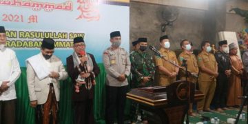 Peringatan Maulid Nabi SAW 1443 H / 2021 Di Kota Sorong, Kapolres Turut Hadir