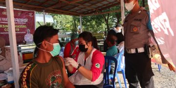 Polres Kapuas Kembali Laksanakan Vaksinasi Massal Untuk Menanggulangi Pandemi Covid-19