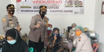 Polsek Prapat Janji Suntikkan 278 Vaksin Perhari demi Kejar Herd Immunity,