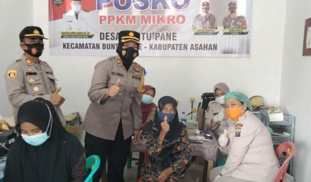 Polsek Prapat Janji Suntikkan 278 Vaksin Perhari demi Kejar Herd Immunity,