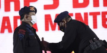 Prabowo Subianto dianugerahi warga kehormatan Brimob Polri