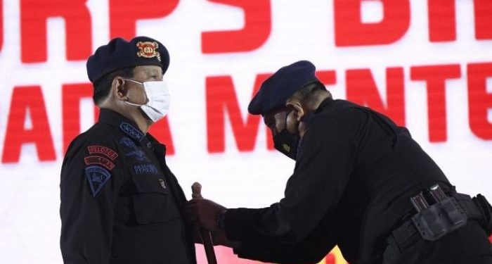 Prabowo Subianto dianugerahi warga kehormatan Brimob Polri