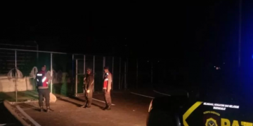Polisi menggelar patroli malam jelang WSBK Mandalika