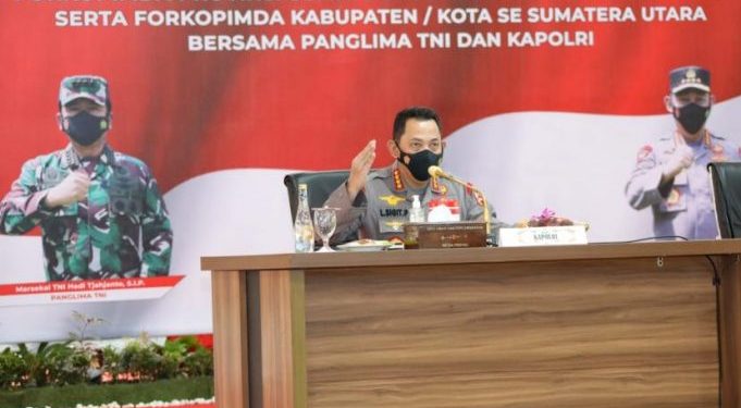 Kapolri: Forkopimda Sumut Agar Antisipasi Lonjakan Covid-19