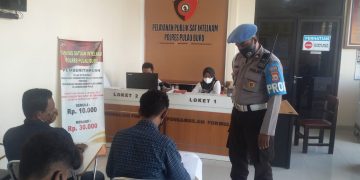 Pastikan Pelayanan Bersih dari Pungli, Piket  Provos Lakukan Pengawasan