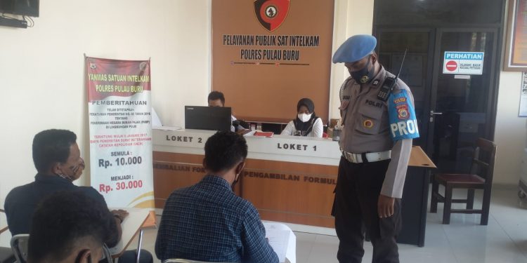 Pastikan Pelayanan Bersih dari Pungli, Piket  Provos Lakukan Pengawasan