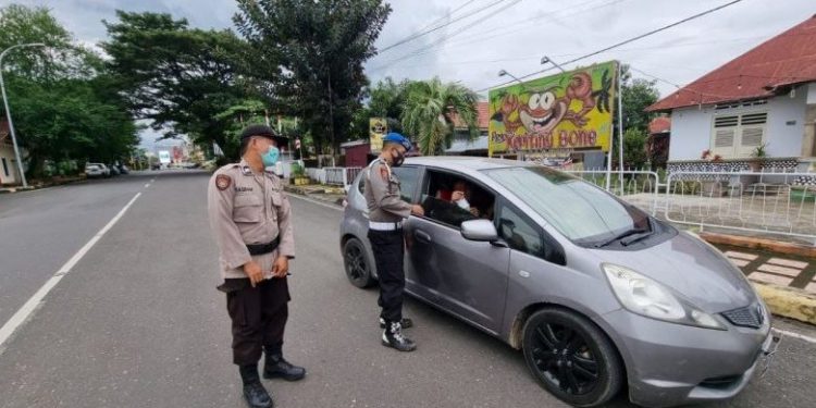 Polsek Tanete Riattang Operasi Yustisi Cegah Penularan Covid-19