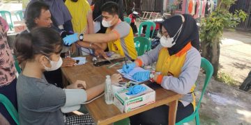 Percepat Vaksinasi, Biddokkes Polda Banten Gencar Adakan Vaksin Keliling Komplek