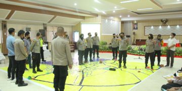 Polresta Manado Gelar TFG Pengamanan Malam Tahun Baru 2022