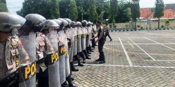Wujudkan SDM Unggul, Polres Situbondo Gelar Latihan Dalmas