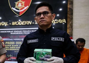Polri Brigjen Krisno Halomoan Siregar dalam kasus pengungkapan peredaran ganja