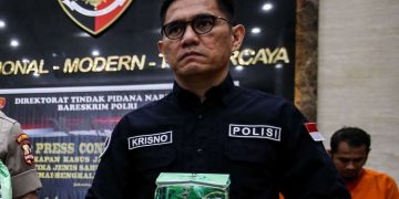 Polri Brigjen Krisno Halomoan Siregar dalam kasus pengungkapan peredaran ganja
