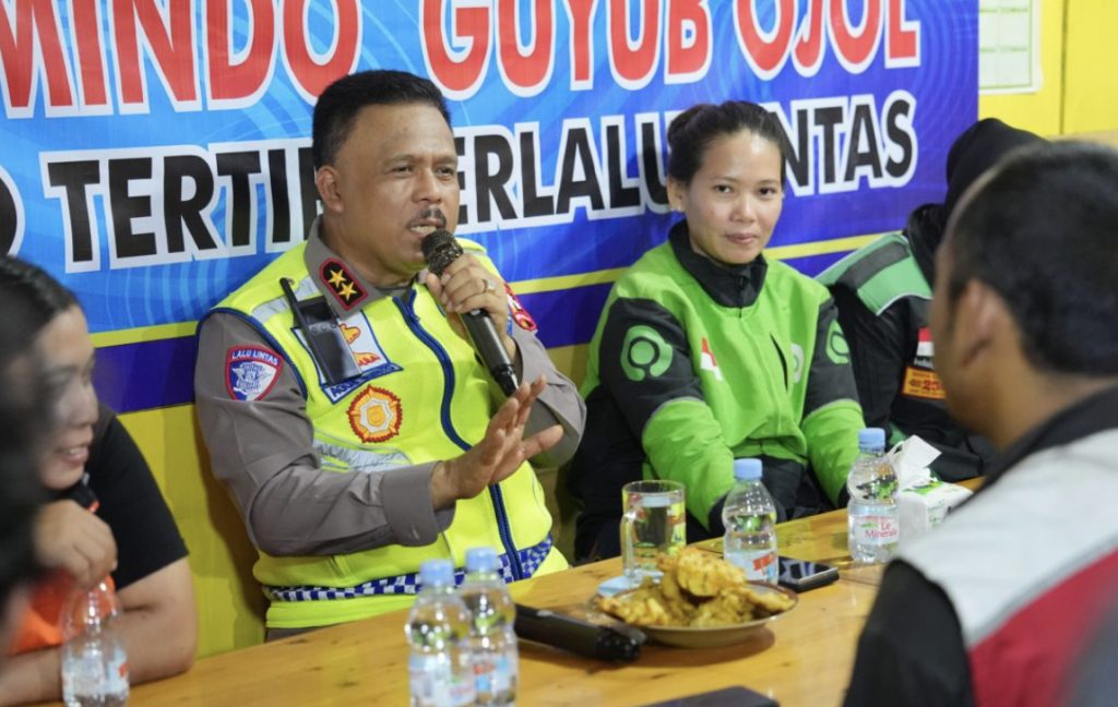 Kakorlantas Polri Sapa Ojol Yogyakarta, Perkuat Keselamatan Lalu Lintas