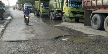 Jalan Rusak karena Over Dimension Over Load